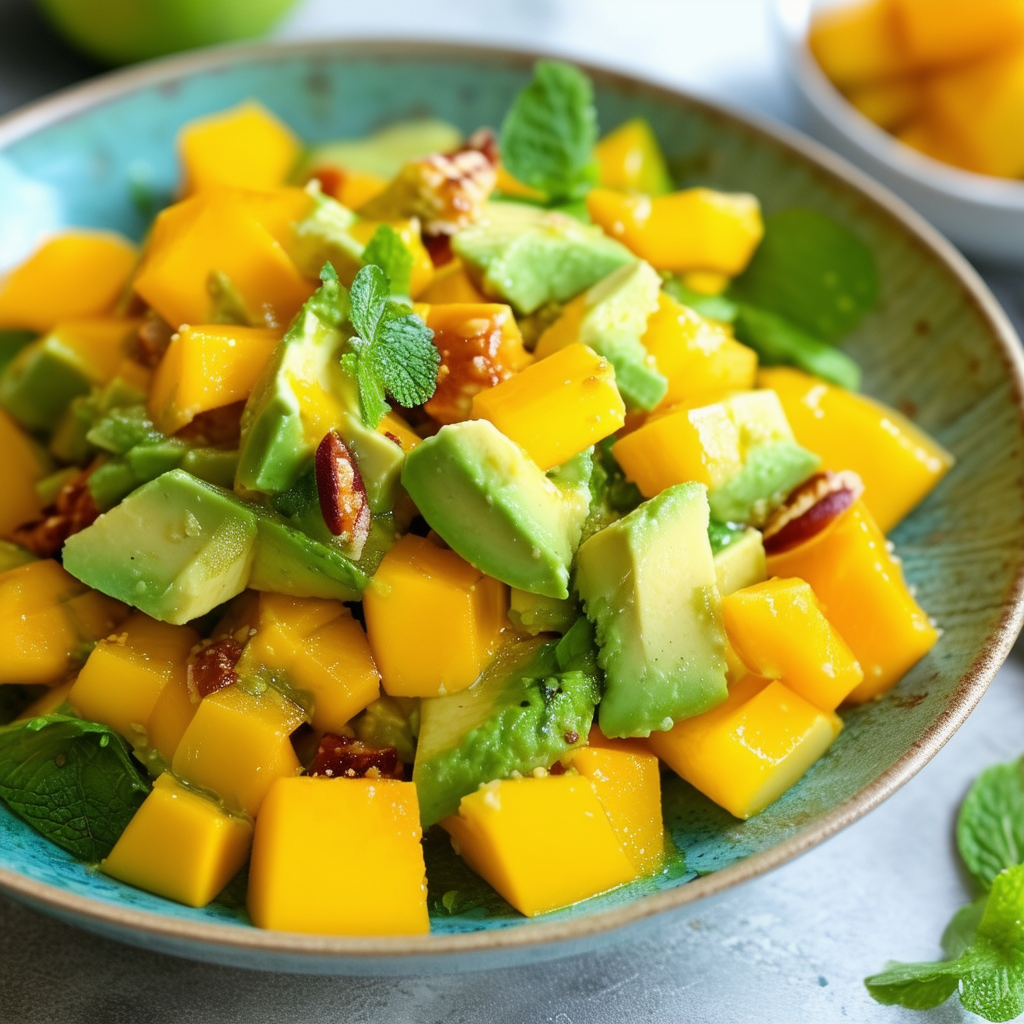 Exotic Mango Avocado Salat