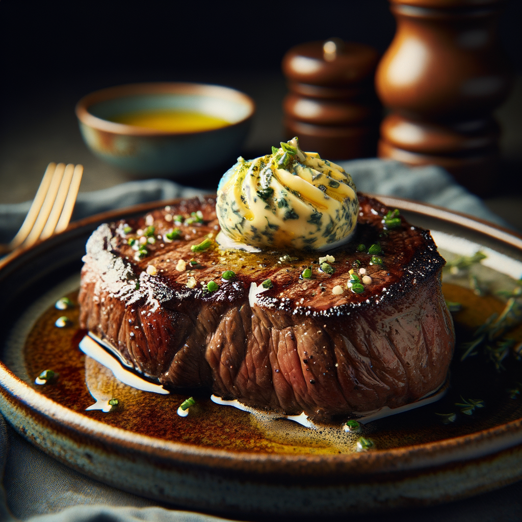 Rindersteak mit Kräuterbutter